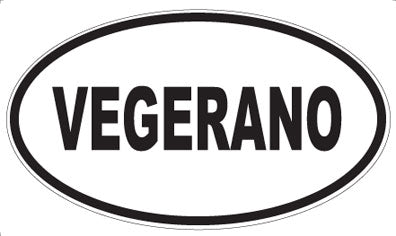 VEGERANO - Oval Sticker