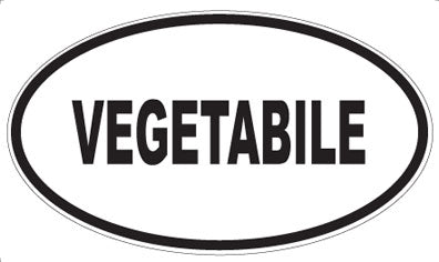 VEGETABILE - Oval Sticker