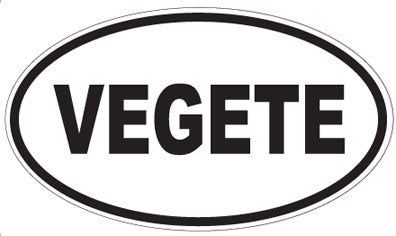 VEGETE - Oval Sticker
