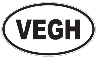 VEGH - Oval Sticker