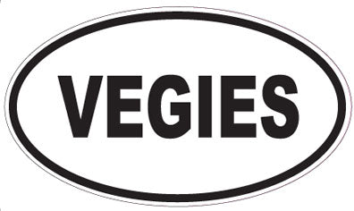 VEGIES - Oval Sticker