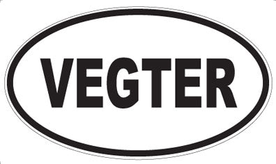 VEGTER - Oval Sticker