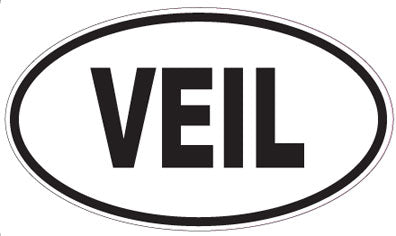 VEIL - Oval Sticker