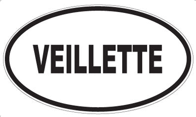 VEILLETTE - Oval Sticker