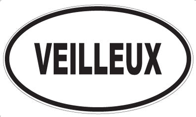 VEILLEUX - Oval Sticker