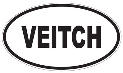VEITCH - Oval Sticker