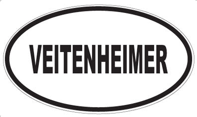 VEITENHEIMER - Oval Sticker