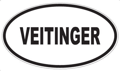 VEITINGER - Oval Sticker