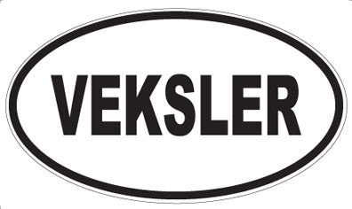 VEKSLER - Oval Sticker