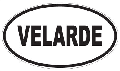 VELARDE - Oval Sticker