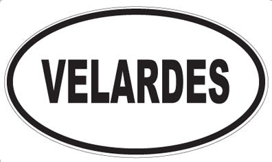 VELARDES - Oval Sticker