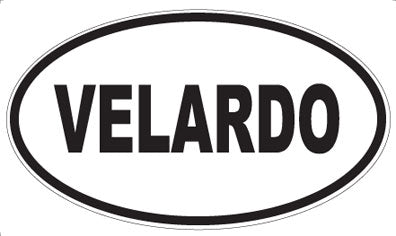 VELARDO - Oval Sticker