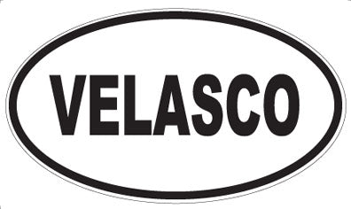 VELASCO - Oval Sticker