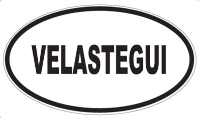 VELASTEGUI - Oval Sticker