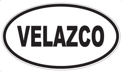 VELAZCO - Oval Sticker