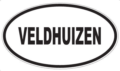 VELDHUIZEN - Oval Sticker