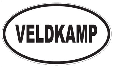 VELDKAMP - Oval Sticker