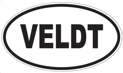 VELDT - Oval Sticker