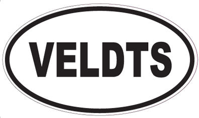 VELDTS - Oval Sticker