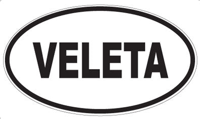 VELETA - Oval Sticker
