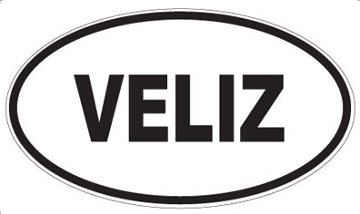 VELIZ - Oval Sticker