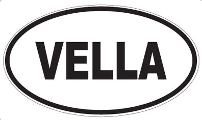 VELLA - Oval Sticker