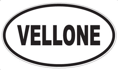 VELLONE - Oval Sticker