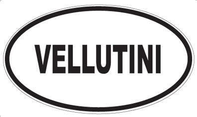 VELLUTINI - Oval Sticker