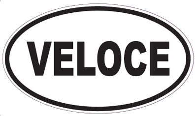VELOCE - Oval Sticker