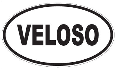 VELOSO - Oval Sticker
