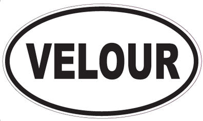 VELOUR - Oval Sticker