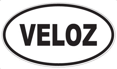 VELOZ - Oval Sticker