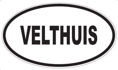 VELTHUIS - Oval Sticker