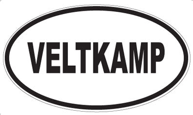 VELTKAMP - Oval Sticker