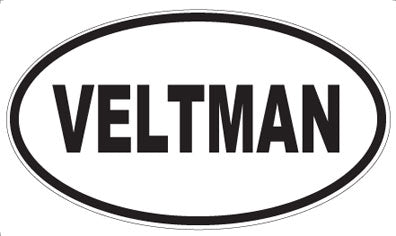 VELTMAN - Oval Sticker