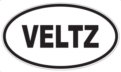 VELTZ - Oval Sticker