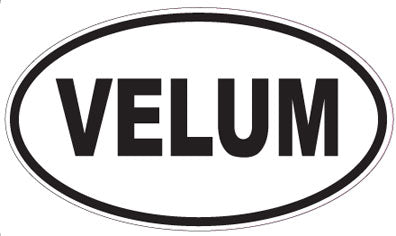 VELUM - Oval Sticker