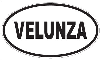 VELUNZA - Oval Sticker