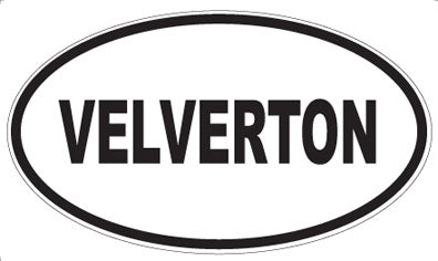 VELVERTON - Oval Sticker