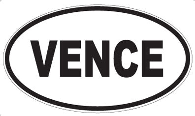 VENCE - Oval Sticker