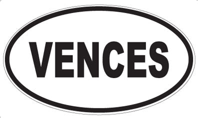 VENCES - Oval Sticker