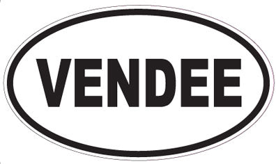 VENDEE - Oval Sticker