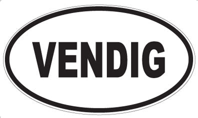 VENDIG - Oval Sticker