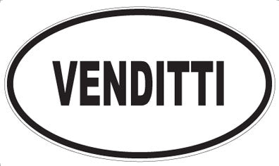 VENDITTI - Oval Sticker