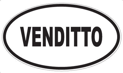 VENDITTO - Oval Sticker