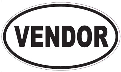 VENDOR - Oval Sticker