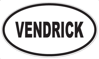 VENDRICK - Oval Sticker