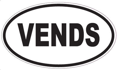 VENDS - Oval Magnet