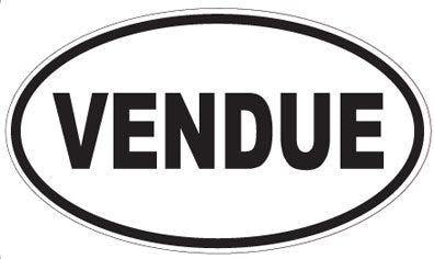 VENDUE - Oval Sticker