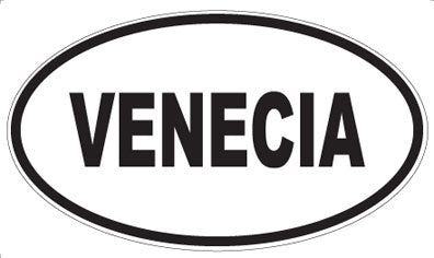 VENECIA - Oval Sticker